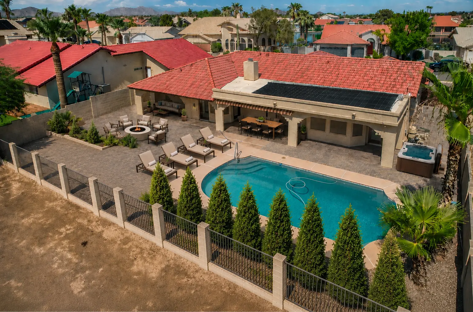 Fairway Vista Villa — Poolside Terrace